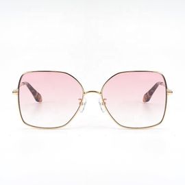 Geformte Metallsonnenbrille kundenspezifische Damen-stilvolle Lebensstil-Sonnenbrille-Frauen-Pentagons fournisseur