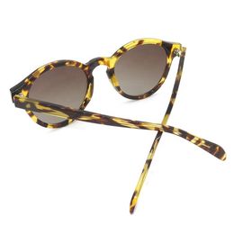 Schützt sich runde Mode-Sonnenbrille polarisierte Schildkröten-Azetat-Sonnenbrille für Auge fournisseur