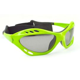 Grüne Farbe-Watersports-Sonnenbrille-schwarzes Gumminasen-Auflagen-kundengebundenes Logo fournisseur