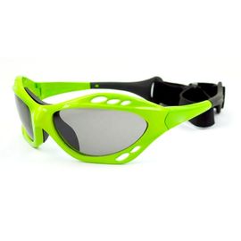 Grüne Farbe-Watersports-Sonnenbrille-schwarzes Gumminasen-Auflagen-kundengebundenes Logo fournisseur