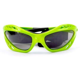 Grüne Farbe-Watersports-Sonnenbrille-schwarzes Gumminasen-Auflagen-kundengebundenes Logo fournisseur