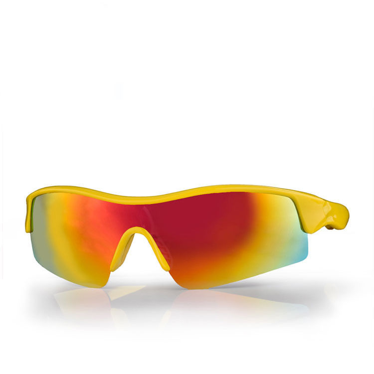 Gelbe Farbe polarisierte Sonnenbrille austauschbare PC Linsen-Antibeleg-Silikon-Arm-Spitze fournisseur