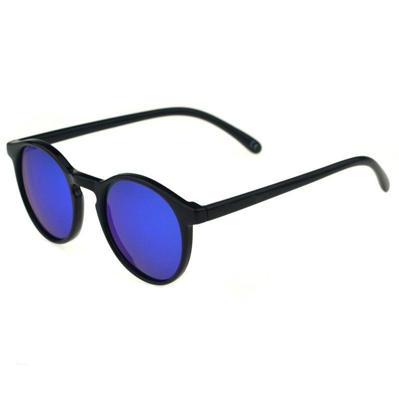 Runde Form-Lebensstil-Sonnenbrille fertigte Logo-Verspiegelung Hd-Visions-Linsen besonders an fournisseur